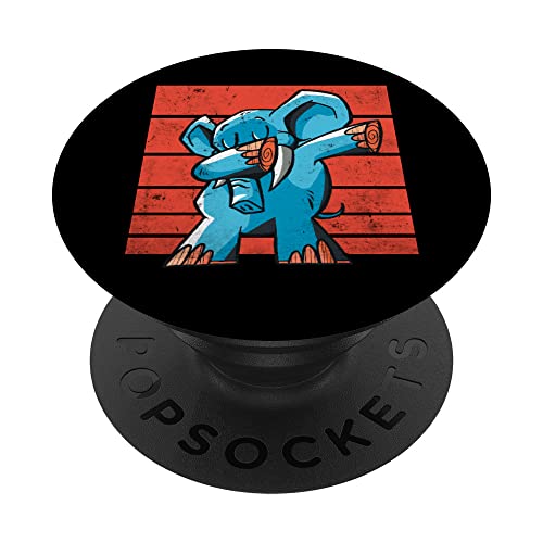 Mammut Fun - Elefante bailando para los fans de los elefantes PopSockets PopGrip Intercambiable