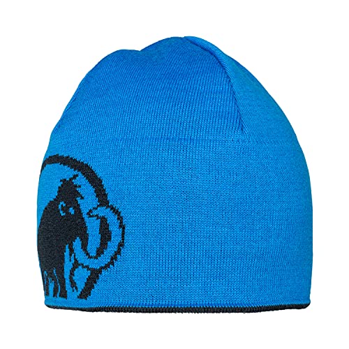 Mammut Gorro con Logotipo Cinta para la, Inserto, Material Principal poliacrílico, 50% Lana, Azul Marino, Talla única Unisex Adulto