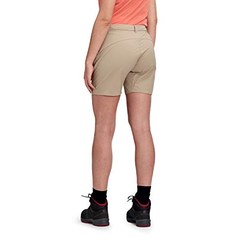 Mammut Pantalones Cortos de Senderismo para Mujer, Mujer, Pantalones Cortos, 1023-00130, Marrón (Safari), 36