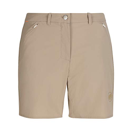 Mammut Pantalones Cortos de Senderismo para Mujer, Mujer, Pantalones Cortos, 1023-00130, Marrón (Safari), 36