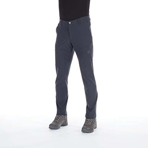 Mammut Runbold P Pantalones con Bolsillo y Cremallera Oculta, Hombre, Negro (Black), 48 EU