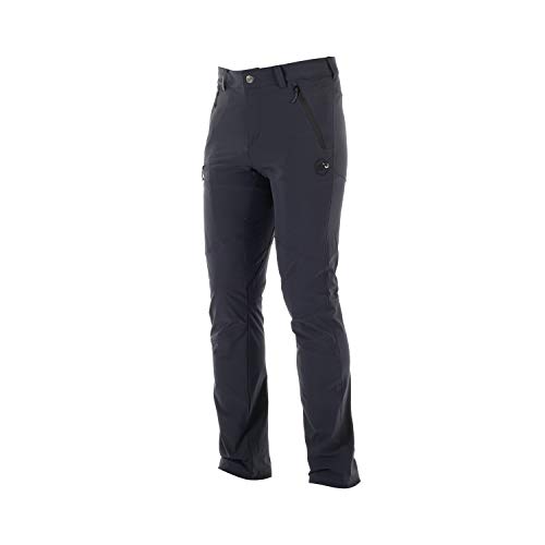 Mammut Runbold P Pantalones con Bolsillo y Cremallera Oculta, Hombre, Negro (Black), 48 EU