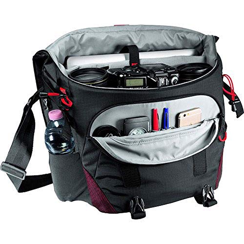 Manfrotto Bumblebee M-30 PL, Bolsa para Cámaras de Fotos Profesionales, Cámaras sin Espejo, Reflex y DSLR, con Bolsillo para PC de 15", Divisor Interno y Protección para la Cámara - Negro