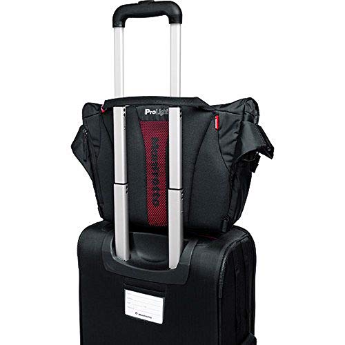 Manfrotto Bumblebee M-30 PL, Bolsa para Cámaras de Fotos Profesionales, Cámaras sin Espejo, Reflex y DSLR, con Bolsillo para PC de 15", Divisor Interno y Protección para la Cámara - Negro