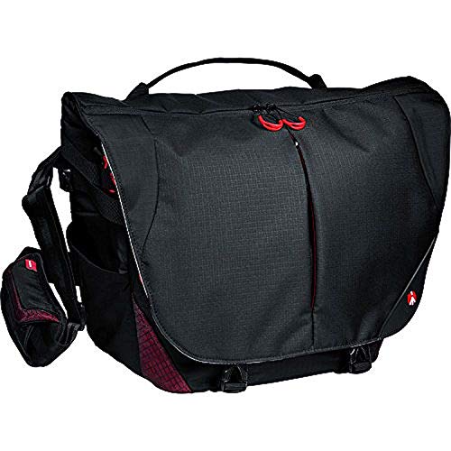 Manfrotto Bumblebee M-30 PL, Bolsa para Cámaras de Fotos Profesionales, Cámaras sin Espejo, Reflex y DSLR, con Bolsillo para PC de 15", Divisor Interno y Protección para la Cámara - Negro