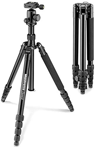 Manfrotto MKELEB5BK-BH - Trípode element traveller, grande con rótula de bola, color negro