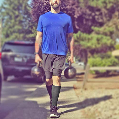 Mangas de Compresión para Pantorrillas - Hombres y Mujeres - Calcetines de Soporte para Correr, Baloncesto, Ciclismo – para Mejor Circulación En Las Pantorrillas - S/M
