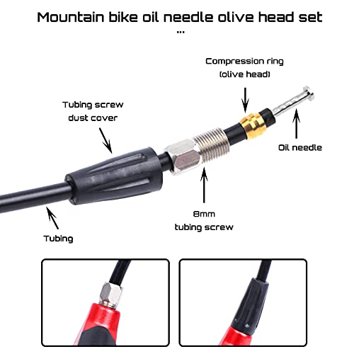 Manguera de disco hidráulico para freno de bicicleta BH90, cable de oliva inserto compatible con Shiimano