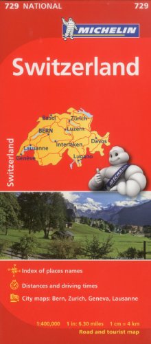 Mapa National Suiza (Mapas National Michelin) [Idioma Inglés]