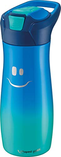 Maped Concept Kids 871303-Cantimplora (Acero Inoxidable, Color Azul, 580 ml (871303)