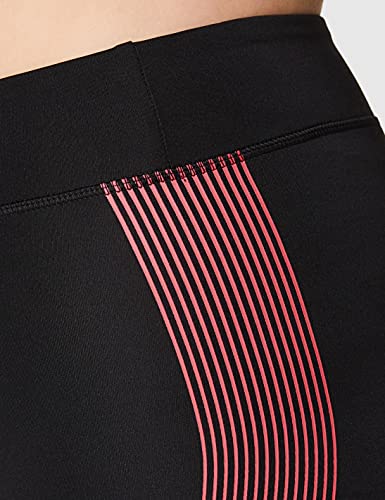 Marca Amazon - AURIQUE Bal181la18 - leggings deporte mujer Mujer, Negro (Black/love Potion), 42, Label:L