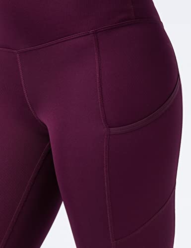 Marca Amazon - AURIQUE Mallas para Correr con Tiro Alto Mujer, Morado (Potent Purple), 36, Label:XS