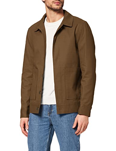 Marca Amazon - find. Chaqueta de Algodón Hombre, Verde (Khaki), XXL, Label: XXL