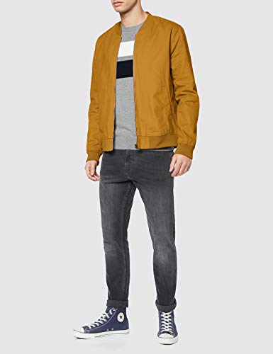 Marca Amazon - find. Cotton Canvas Chaqueta bomber para Hombre, Beige (Tobacco), XL, Label: XL