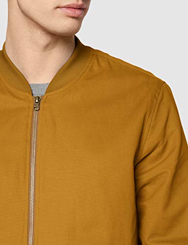 Marca Amazon - find. Cotton Canvas Chaqueta bomber para Hombre, Beige (Tobacco), XL, Label: XL