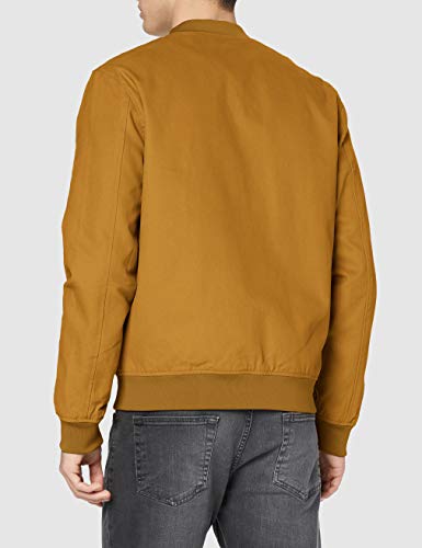Marca Amazon - find. Cotton Canvas Chaqueta bomber para Hombre, Beige (Tobacco), XL, Label: XL