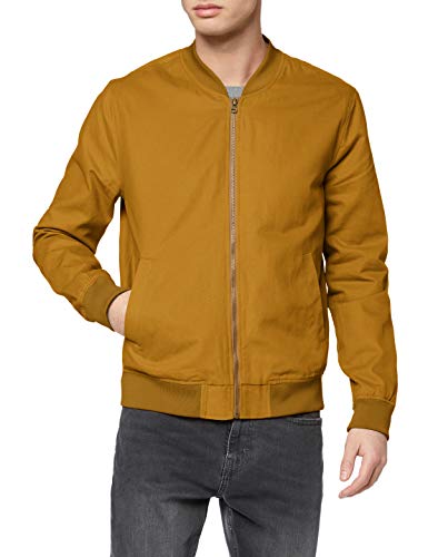 Marca Amazon - find. Cotton Canvas Chaqueta bomber para Hombre, Beige (Tobacco), XL, Label: XL