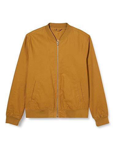 Marca Amazon - find. Cotton Canvas Chaqueta bomber para Hombre, Beige (Tobacco), XL, Label: XL