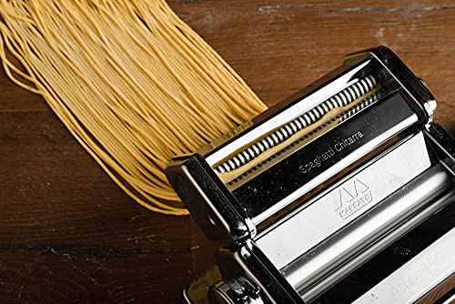 Marcato Ac-150-Chi Accesorio Spaghetti Chitarra para Máquina de Past, Acero Inoxidable, Plata, 8x17.7x4.5 cm