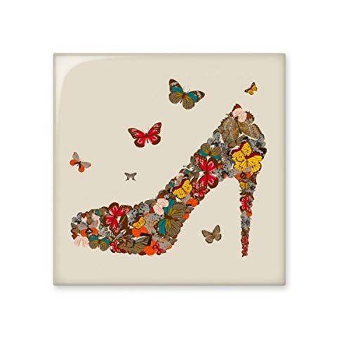 Mariposas y alta Talón Zapatos De Cerámica crema decoración de azulejos baño cocina azulejos de pared azulejos de cerámica