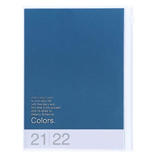 MARK'S 2021/2022 Taschenkalender A5 vertikal, COLORS // Blue