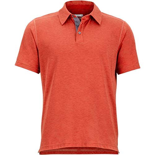 Marmot Wallace Polo SS Camiseta, Picante Heather, L Hombre