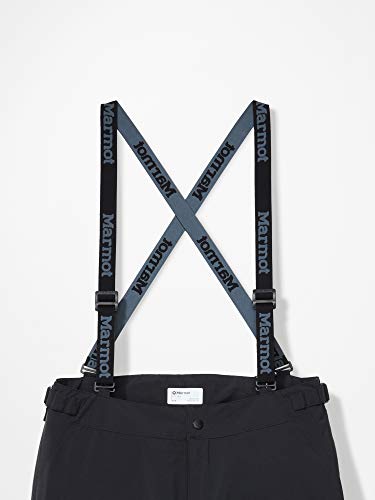 Marmot Wm's Huntley Pant Pantalones Impermeables, Pantalones De Lluvia, Prueba De Viento, Transpirables, Mujer, Black, M