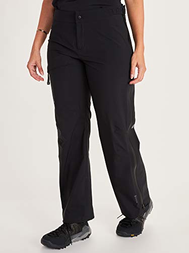 Marmot Wm's Huntley Pant Pantalones Impermeables, Pantalones De Lluvia, Prueba De Viento, Transpirables, Mujer, Black, M