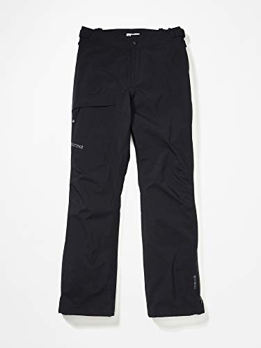 Marmot Wm's Huntley Pant Pantalones Impermeables, Pantalones De Lluvia, Prueba De Viento, Transpirables, Mujer, Black, M