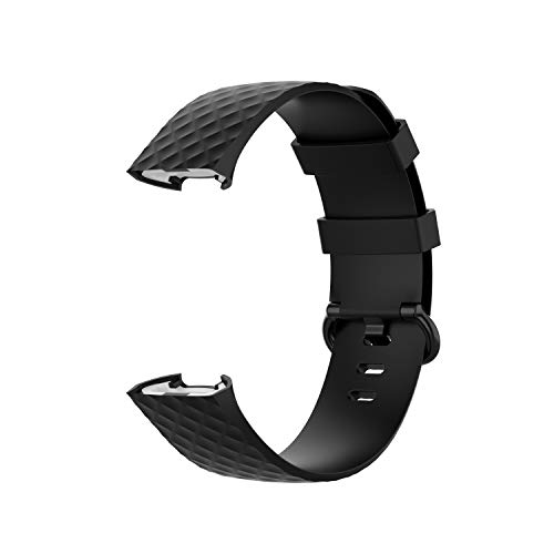 Maspen Correas Compatible para Fitbit Charge 3 Correa Pulsera Reloj Silicona Banda Compatible para Fitbit charge3 Correas Mujeres y Hombres