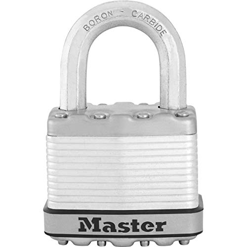 MASTER LOCK Candado Alta Seguridad [Llaves] [Acero Laminado] [Exterior] M5EURD - Ideal para Portales, Garages, Sótanos