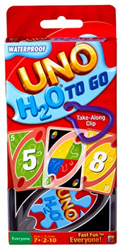 Mattel Games UNO H20 To Go, juego de cartas (Mattel P1703)