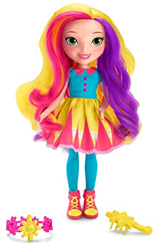 Mattel - Sunny Day Nickelodeon Haz Mil Peinados Muñeca rubia con accesorios para peinar, Juguete +3 años (FBN72)