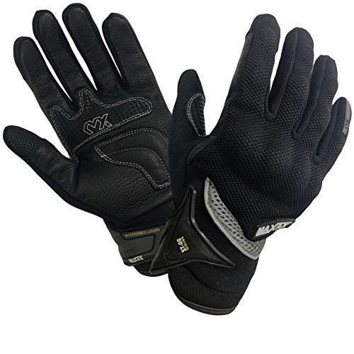 MAXAX Guantes Moto Aprobado por CE para motocicleta y scooter - Guante Táctile y Transpirable -1KP Estándar Europeo Aprobado por CE - Cuero y Textil -