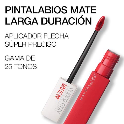 Maybelline New York Superstay Matte Ink, Pintalabios Mate de Larga Duración, Tono 150 Path Finder