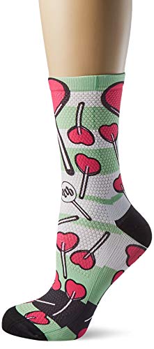 MB WEAR Socks Fun Love New S/M, Unisex Adulto, Verde/Blanco, Medio