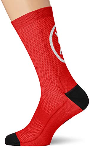 MB WEAR Socks Smile Red L/XL, Unisex Adulto, Rojo, Medio