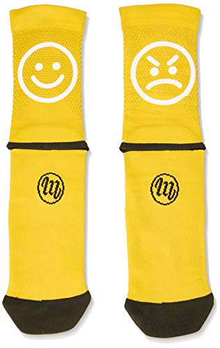 MB WEAR Socks Smile Yellow L/XL, Unisex Adulto, Amarillo, Medio