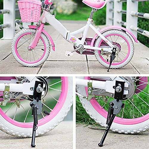 MCYAW Ajustable Kids Bicycle Kickstand Estacionamiento Soporte para niños Bike Side Stands Soporte de pie de pie para 12/14 / 16/18 / 20 Pulgadas Accesorios de Bicicleta Accesorios (Color : 12inch)