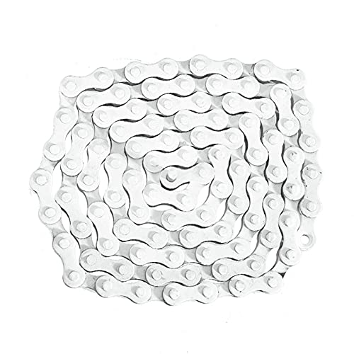 MCYAW Multifunción Cadenas de Ciclo de Bicicletas Coloridas para Bicicleta de Carretera/Engranajes fijos Equipo de Ciclismo de Ciclismo de Ciclismo Conector (Color : White)