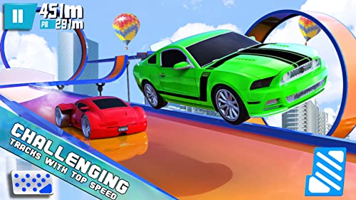 Mega Ramp Hot Car Stunt Race Off