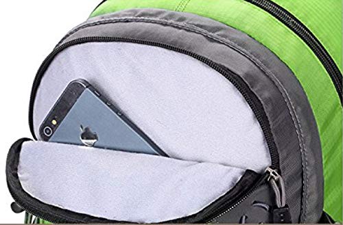 Meisohua Mochila de Senderismo, 40L Impermeable Mochila de Escalada para Camping Ciclismo Deportes al Aire Libre Morral para Viajes Acampadas - Verde