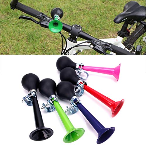 Menitn Retro Ajustable Bicicleta Aire Cornes Hooter Bell Trompeta de goma Esqueeze Bombilla para Bicicleta Accesorios (rojo)