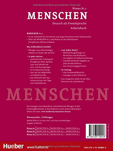 Menschen A1/1: Deutsch als Fremdsprache / Arbeitsbuch mit Audio-CD: Arbeitsbuch A1.1 mit Audio-CD: Vol. 1