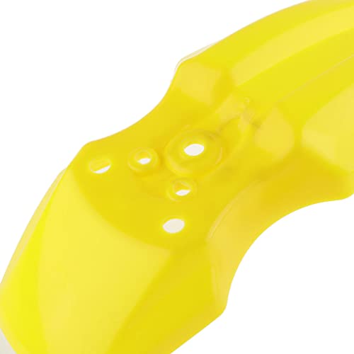 MERIGLARE Cafe Racer Motorcycle Front Mudguard para CRF50 - Amarillo