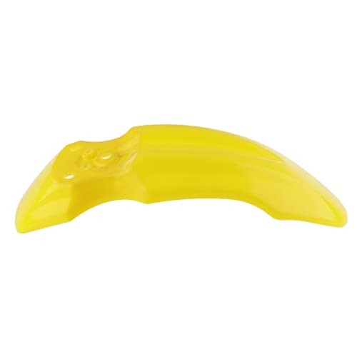 MERIGLARE Cafe Racer Motorcycle Front Mudguard para CRF50 - Amarillo