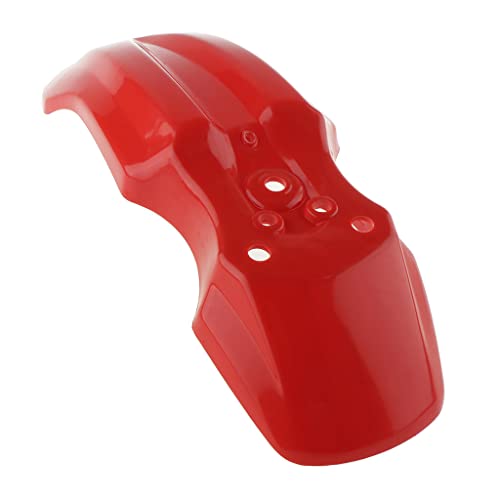 MERIGLARE Cafe Racer Motorcycle Front Mudguard para CRF50 - Rojo