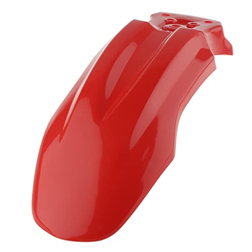 MERIGLARE Cafe Racer Motorcycle Front Mudguard para CRF50 - Rojo