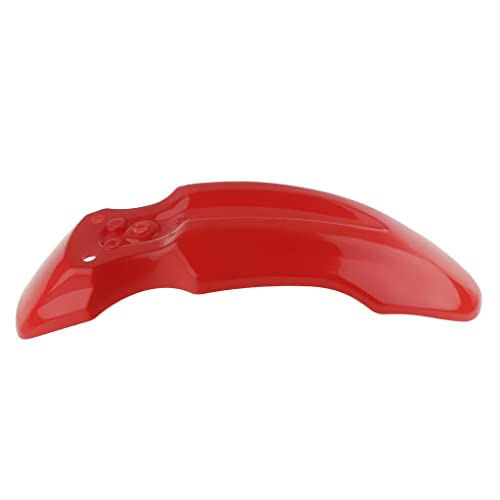 MERIGLARE Cafe Racer Motorcycle Front Mudguard para CRF50 - Rojo