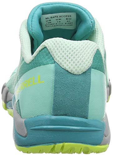 Merrell - Bare Access Niños, unisex , Azul (Turquoise), 5 Wide US Big Kid